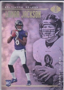 LAMAR JACKSON ROOKIE CARD 2018 Baltimore Ravens Football PANINI ILLUSIONS RC - Picture 1 of 2