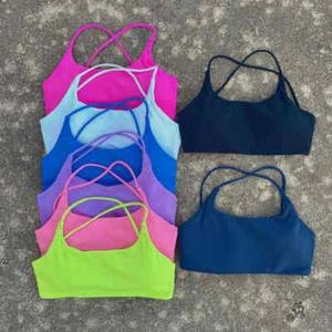 Sports Bra Padded Running Fitness Yoga Crossback Sexy Tank Styles Workout Top UK - Picture 1 of 14