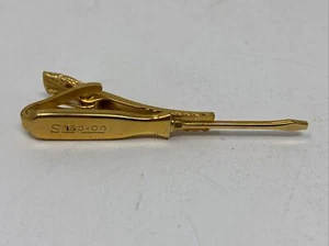 Vintage Snap-On Tools Standard Screw Driver Tie Clip Leavens Co. Gold Tone - Picture 1 of 3