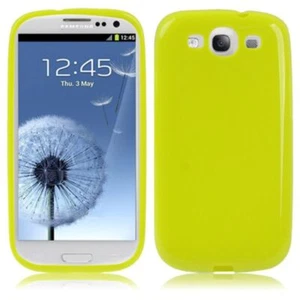 Schutzhülle TPU Case für Handy Samsung I9300 Galaxy S3 leuchtgrün - Bild 1 von 4
