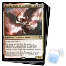 GISELA, BLADE OF GOLDNIGHT X4 Commander Masters Magic MTG MINT CARD