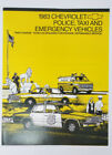 1983 Chevrolet Police, Taxi & Emergency Vehicles Dealer Brochure- Free Shipping!