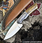 Csfif Handmade Skinner Knife Aus-10 Steel Bone Wooden Bolster Edc Collectible