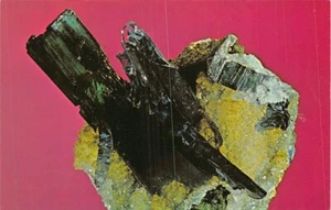Postcard ID: Vivianite Crystals, Blackbird Mine, Cobalt, Idaho - Picture 1 of 2