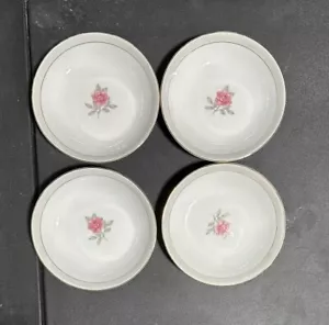 Royal M by Mito Shoten Japan Solitaire MT04 4 Ceramic Dessert Plate Rose Pattern - Picture 1 of 4