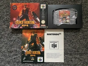 Duke Nukem 64 (Nintendo 64 game) COMPLETE V. GOOD CONDITION w/ Case Protector - Picture 1 of 24