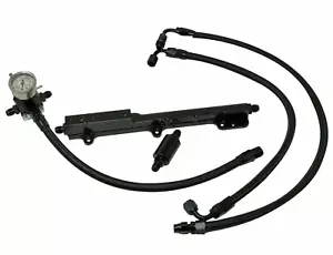 D Series Fuel Rail Civic Si SOHC For D15 D16 High Flow Fpr Gauge Line 3 Bolt USA - Foto 1 di 7