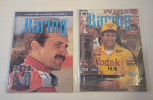 Beckett Racing Monthly Magazine NASCAR August 1995 Kyle Petty Cover & April 1995
