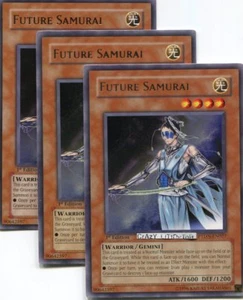 3 X YU-GI-OH FUTURE SAMURAI 1ST ED SILVER RARE N/MINT PTDN-EN027 - Picture 1 of 1