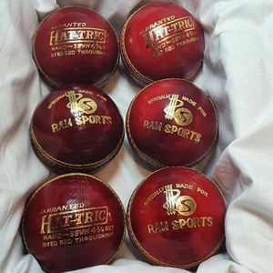 Cricket Ball, waxed, 4 3/4oz Hand Stich Ideal for School Works Games - Picture 1 of 6