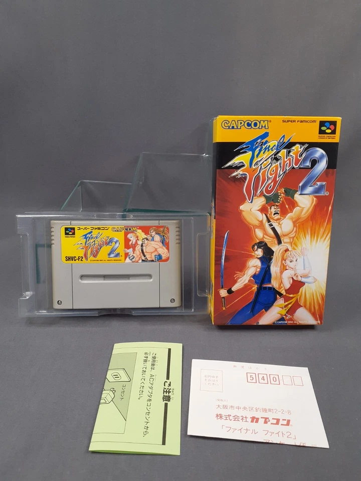 NINTENDO SUPER FAMICOM SFC FINAL FIGHT 2 Japanese Version Boxed - Image 1 of 4