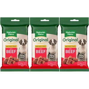 Menú Natures golosinas para perros COMPRA A GRANEL 1 3 9 o 12 paquetes pollo, carne de res, cordero y pollo - Imagen 1 de 16