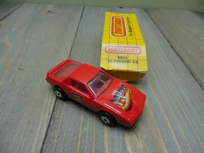 Matchbox MB12 82 Firebird SE Red Macco 1982 Pontiac New In Box Promo - Image 1 of 4