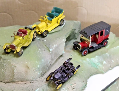 Models of Yesteryear  UNIC Taxi Spyker Cadillac Tootsietoy Stanley Toy car Lot - Image 1 of 4