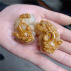 Chinese Antique Jade Pixiu 2Pc Pendant Couple Pendant Jade Jewelry