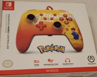 PowerA Pokemon Wired Controller Pikachu for Nintendo Switch New  - Image 1 of 3