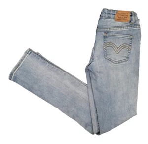 Levi's 711 Skinny Jeans Girls Size 10 Light Blue Stretch Adjustable 26X25.5 - Picture 1 of 9