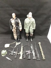 Lot Of 2 1996 Gi Joe Figures And Accessories Storm Shadow And Action Marine