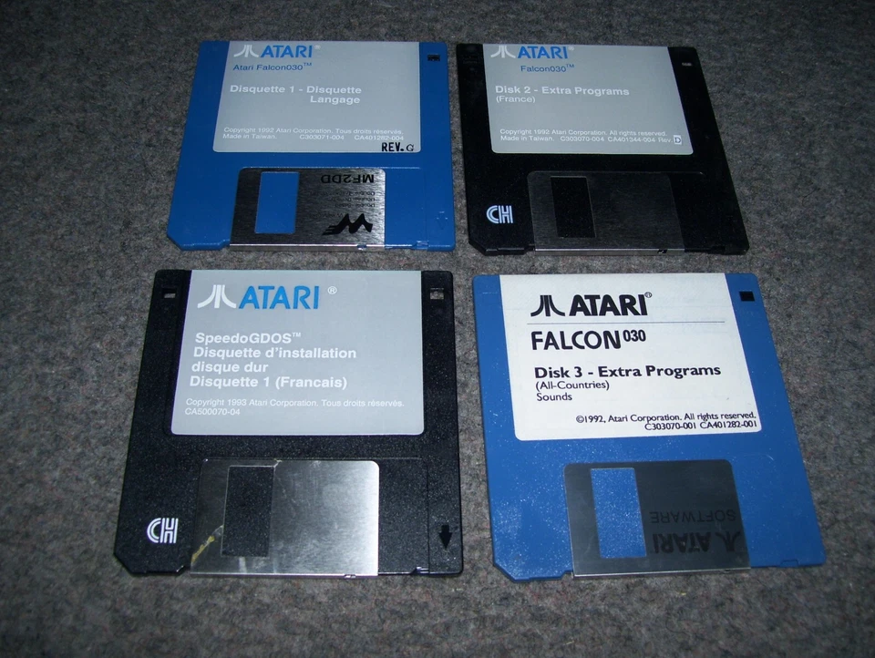 Atari Falcon 030 Computer Language SpeedoGDOS Extra Programs 2 & 3 FRENCH Disks - Image 1 of 1