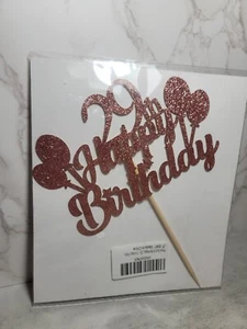 Premium Cake Topper Top Party Glitter Sparkle Birthday 29th 29 NEW - Picture 1 of 8