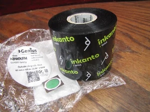 Rollo de cera de entintado negro exterior Genius Incanto AWXFH 60 mm x 450 m # T6512210 - Imagen 1 de 2