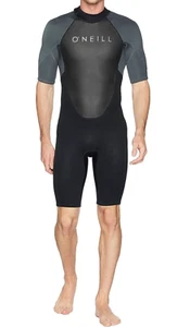 O’Neill L127501 Mens Grey/Black 3/2mm Reactor II Springsuit Wetsuit Size MS - Picture 1 of 4