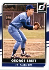 2016 Donruss Baseball Card #182A George Brett