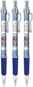 3 x Queen Scene British Britain place Pens Union Jack Pens Uk Souvenir Gift. - Picture 1 of 1