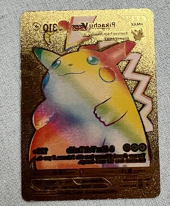 Vivid Voltage Regenbogen Pikachu VMAX 188/185 Goldfolie Pokemon Sammelkarte - Bild 1 von 2