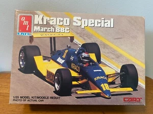 AMT Kraco Special March 88C Molded in Yellow Cart 1:25 Scale opened box complete - Picture 1 of 20