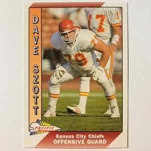 Dave Szott 1991 Pacific Football #221 NFL Kansas City Chiefs Offensive Guard tc1 - Picture 1 of 2