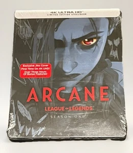 Arcane League Of Legends Season One 4k Limited Edition Steelbook New - Imagen 1 de 2