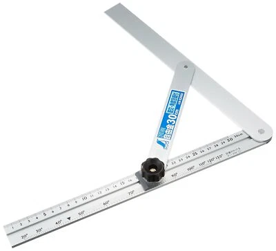 [UK Dispatch] Shinwa Sokutei Aluminum Square (Bracing) with angle scale 30cm ... - Image 1 of 4