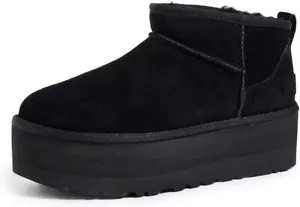 UGG Stivali Unisex-Bambino Classici Ultra Mini Platform, Nero, 13 Bambini Piccoli - Foto 1 di 5