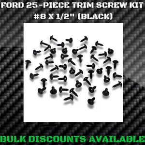 1966+ Ford Bronco Eddie Bauer Interior Exterior Wheel Well Molding Trim Screws - Foto 1 di 2