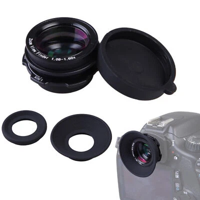 1.08x-1.60x Zoom Viewfinder Eyepiece Magnifier for Nikon D600 D5200 Camera Lens - Image 1 of 4