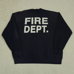Jerzees Tacoma WA Fire Dept Sweatshirt Herren XLarge Blau Distressed Vintage 1990s - Bild 1 von 16