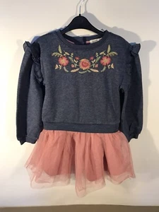 Rachel Zoe Los Angeles New York Baby Girl Long-Sleeve Tutu Dress Age 3-4 Years - Picture 1 of 12