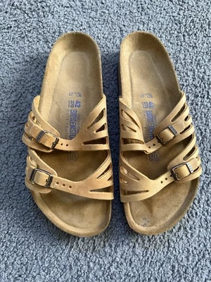 Sandalias Birkenstock Granada Beige Marrón 42 Mujer 11 Hombre 9 Deslizables Foto 1 de 4