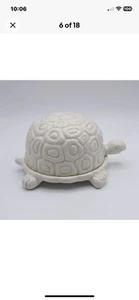 VINTAGE 1976 FIGURALE SCHILDKRÖTE BUTTERWANNE & DECKEL VON FITZ & FLOYD - Bild 1 von 15