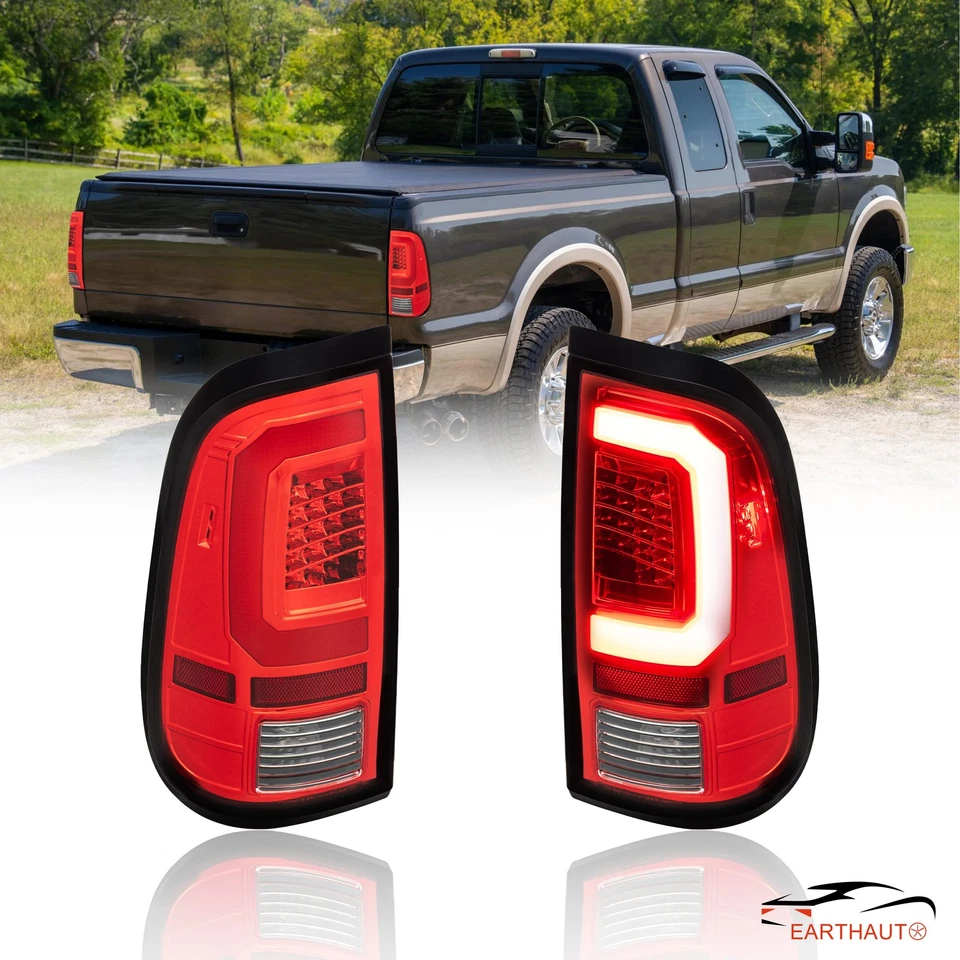 3 Styls L&R LED Tail Lights Fit for 2008-2016 Ford F250 F350 F450 SD Super Duty — 第 1/1 张图片