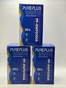 3x-PurePlus Refrigerator Water Filter Samsung Kenmore PP-RWF1100A - Picture 1 of 9