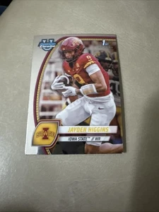 2024 Bowman University U Chrome Football Jayden Higgins Iowa State Rookie - Bild 1 von 2