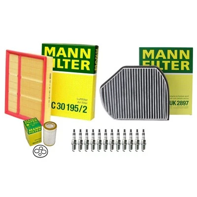 Kit de servicio de filtro de filtro Mann para Mercedes-Benz CLK320 Foto 1 de 2