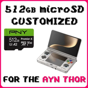 Preloaded 512gb Sd Card - 1000 Dual Screen Games For Ayn Thor - Picture 1 of 3