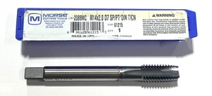 Morse M14 x 2mm HSS-PM Spiral Point Tap D7 4 Flute TiCN Coating USA Made 61215 - Picture 1 of 1