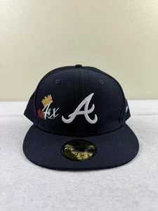 New Era Atlanta Braves The Kings 59FIFTY Fitted  4x Champs 7 3/4 $60 Brand New - Picture 1 of 8