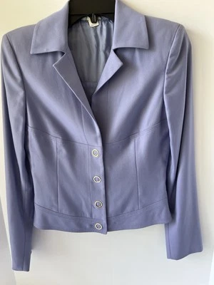 Gianni Versace Lavender Blazer 38 / 4 Snap Buttons Long Sleeves Italian Sized - Image 1 of 4