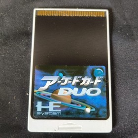 Arcade Card DUO NEC PC Engine TurboGrafx-16 PCE Hu-card and manual set-e0806-