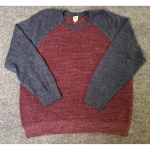 GAP Herrenpullover burgunderblau gesprenkelt Raglan Rundhals Größe XL - Bild 1 von 7
